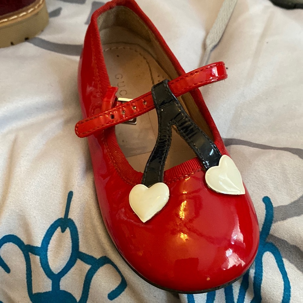 Red Toddler Gucci shoes
